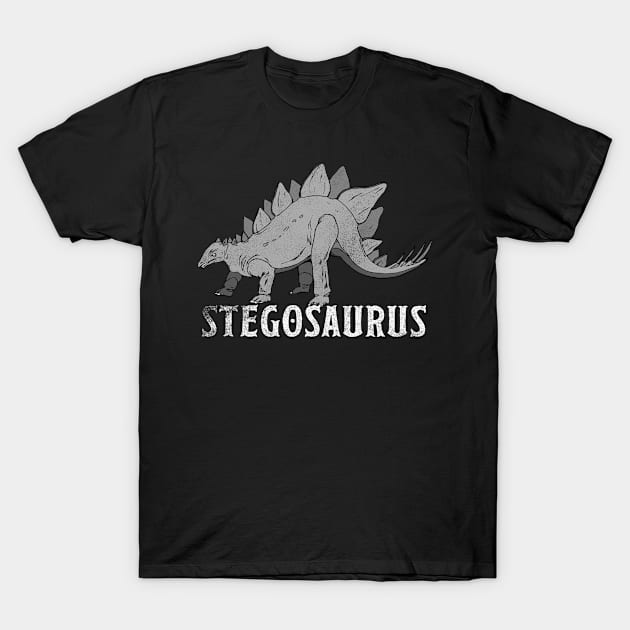 Dinosaur Stegosaurus Dino Prehistoric Vintage Design T-Shirt by strongsimple